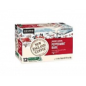 New England Coffee Peppermint Bark Single Serve 12 count