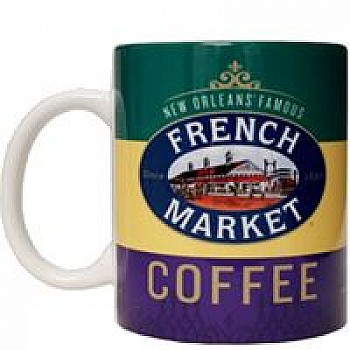 FRENCH MARKET Mardi Gras Ceramic Mug