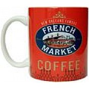 French Market Red Ceramic Mug Catalog