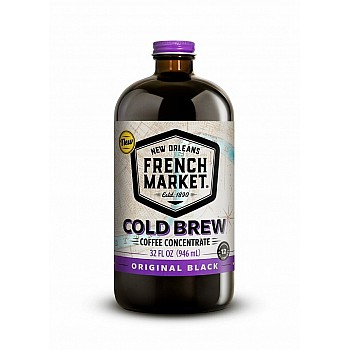 French Market Coffee Cold Brew Concentrate Original Black 32 oz