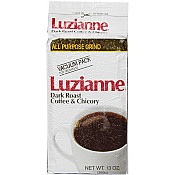 Luzianne Dark Roast Coffee & Chicory White Label 13 oz Catalog