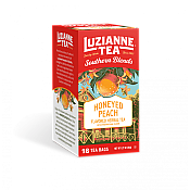 Luzianne Honeyed Peach Flavored Herbal Tea 18 Count Catalog