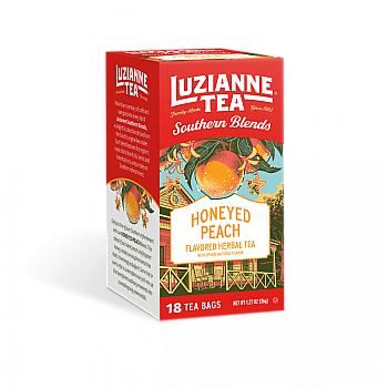 Luzianne Honeyed Peach Flavored Herbal Tea 18 Count Catalog