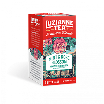 Luzianne Mint & Rose Blossom Flavored Green Tea 18 count Catalog