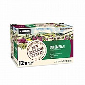 New England Coffee Colombian Decaffeinated Single Serve 12 ct Box Catalog