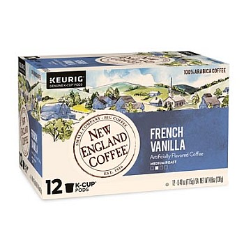 New England Coffee French Vanilla Single Serve 12 Count Box Catalog