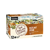 New England Coffee Hazelnut Creme Single Serve 12 Count Box Catalog